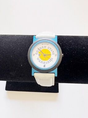 Golden State Warriors Bulova Watch NBA Fan Watch Blue Yellow 30mm Working